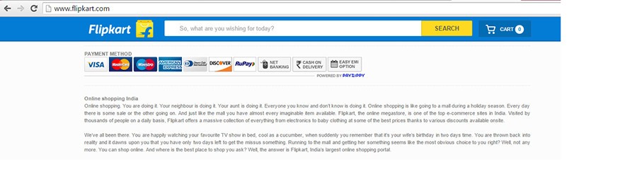 Payment options online shopping