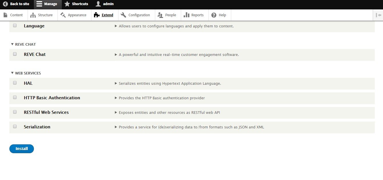 Fig: Enabling REVE Chat Module