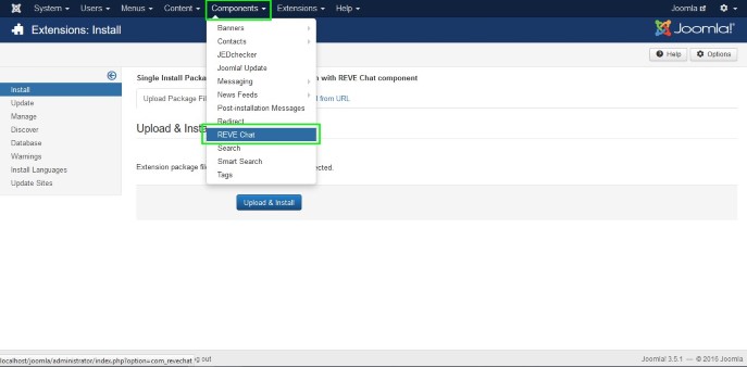 REVE Chat Integration with Joomla: Step 4