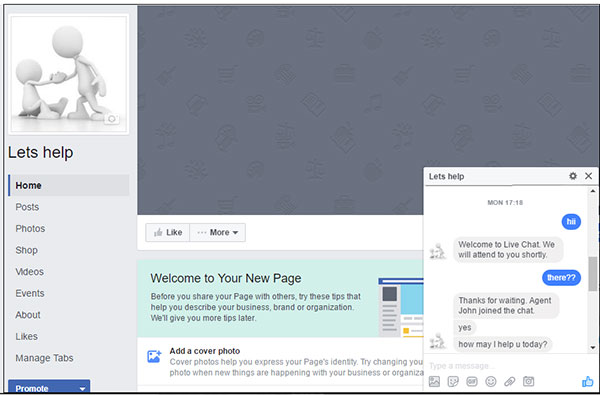 live-chat-on-facebook-company-page