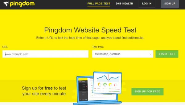 Pingdom Page Speed Test