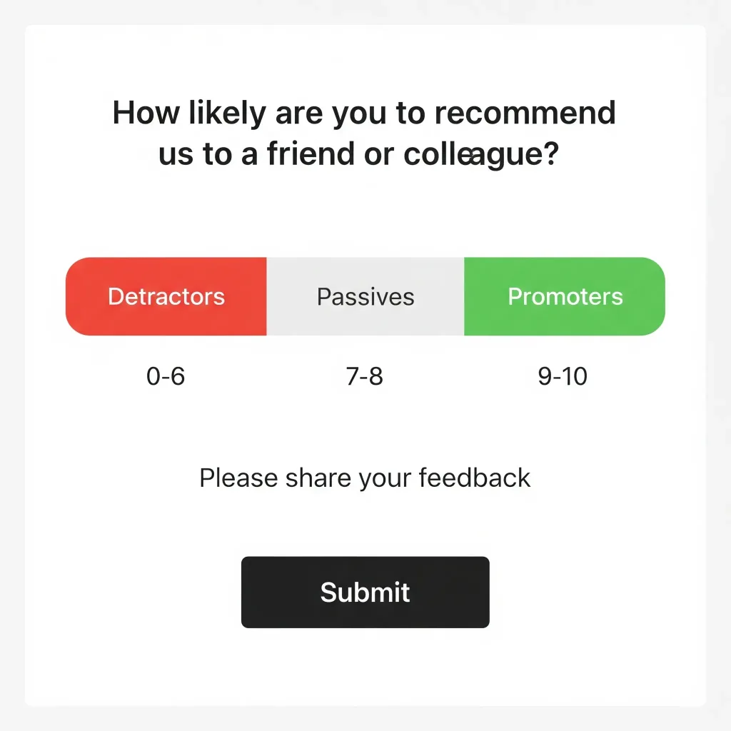 NPS survey - live chat metrics