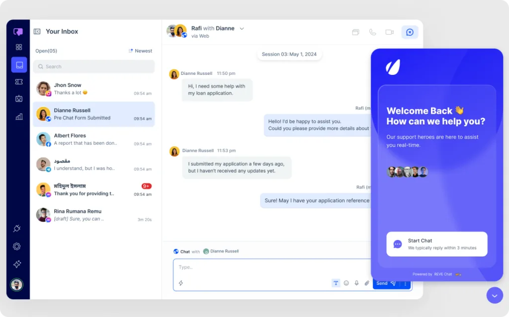 Live Chat REVE Chat