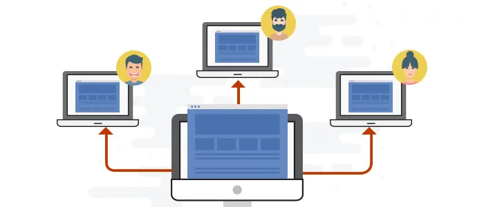 Screen sharing or screen mirroring tool