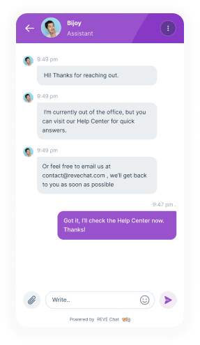 out of office messages