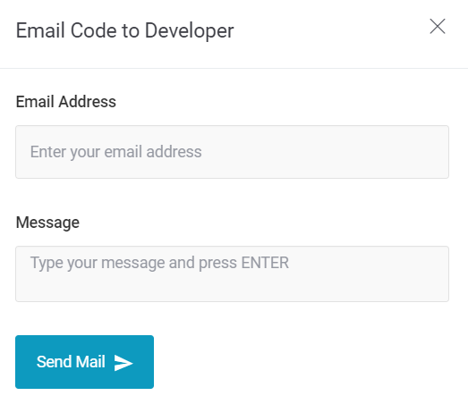 Email code to developer