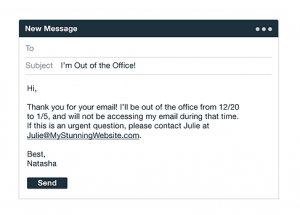 auto reply messages for business
