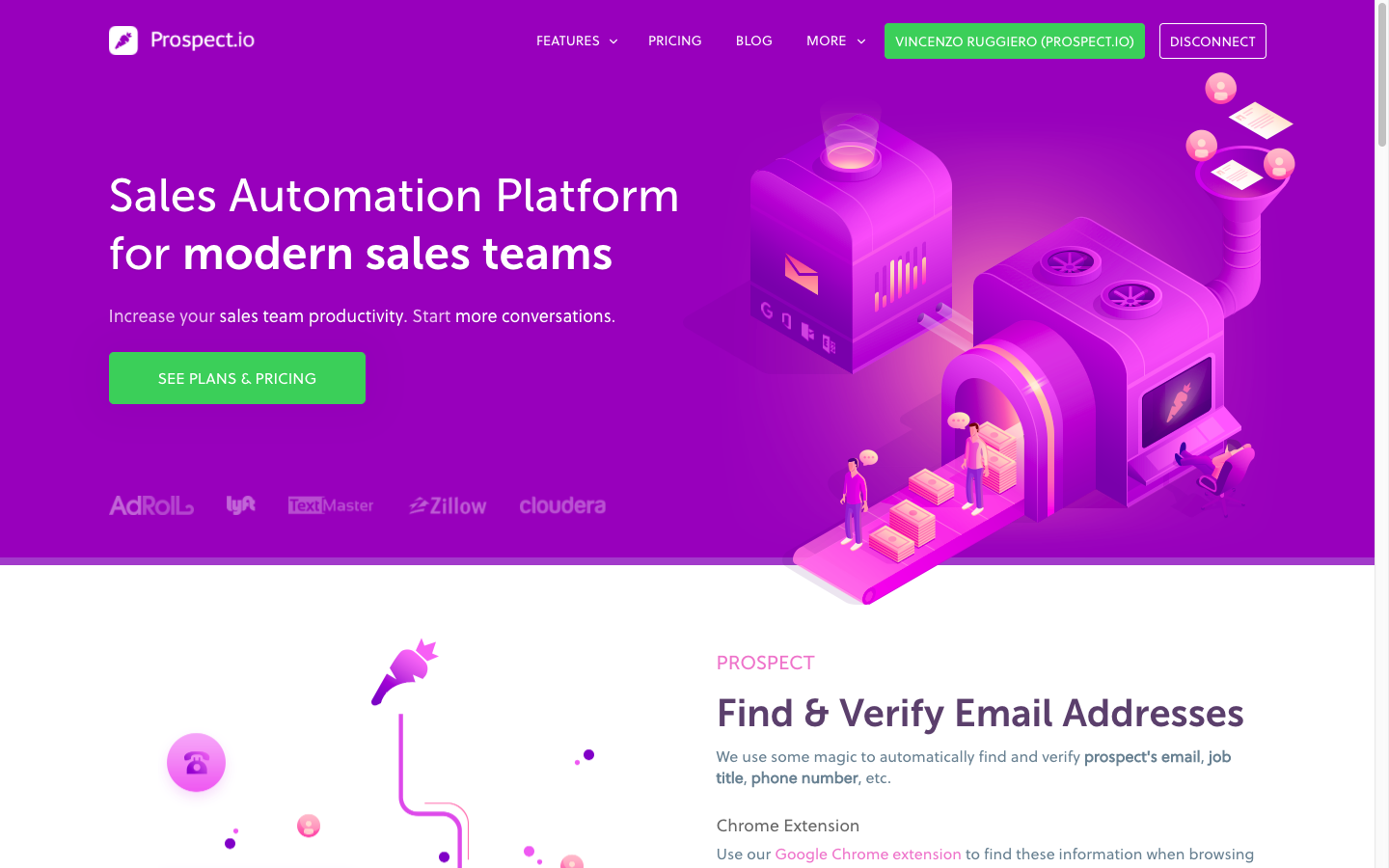 Prospect.io - Lead generation tool