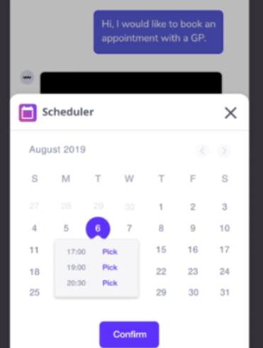Schedule meetings chatbots for marketing