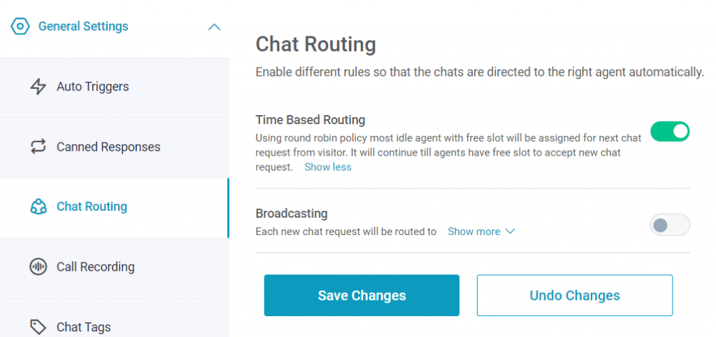 Time based chat routing