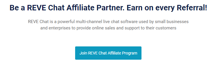 Affiliate program sign up