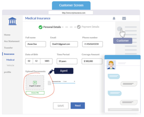 co-browsing for user engagement