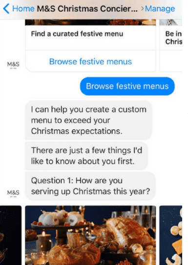 M & S Christmas Cncierge Chatbot