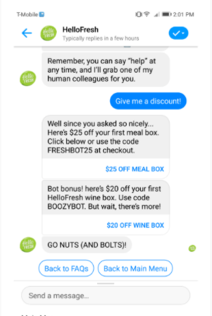 Improve retail customer engagement with chatbots