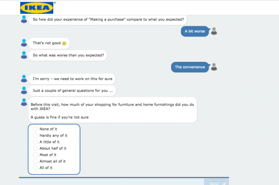 IKEA-survey- chatbot strategy