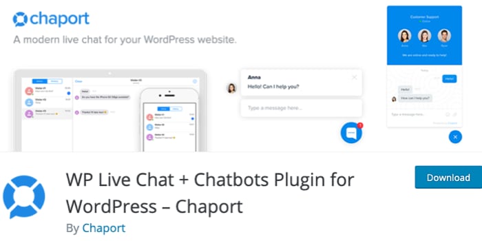 Chaport - WP live chat plugins