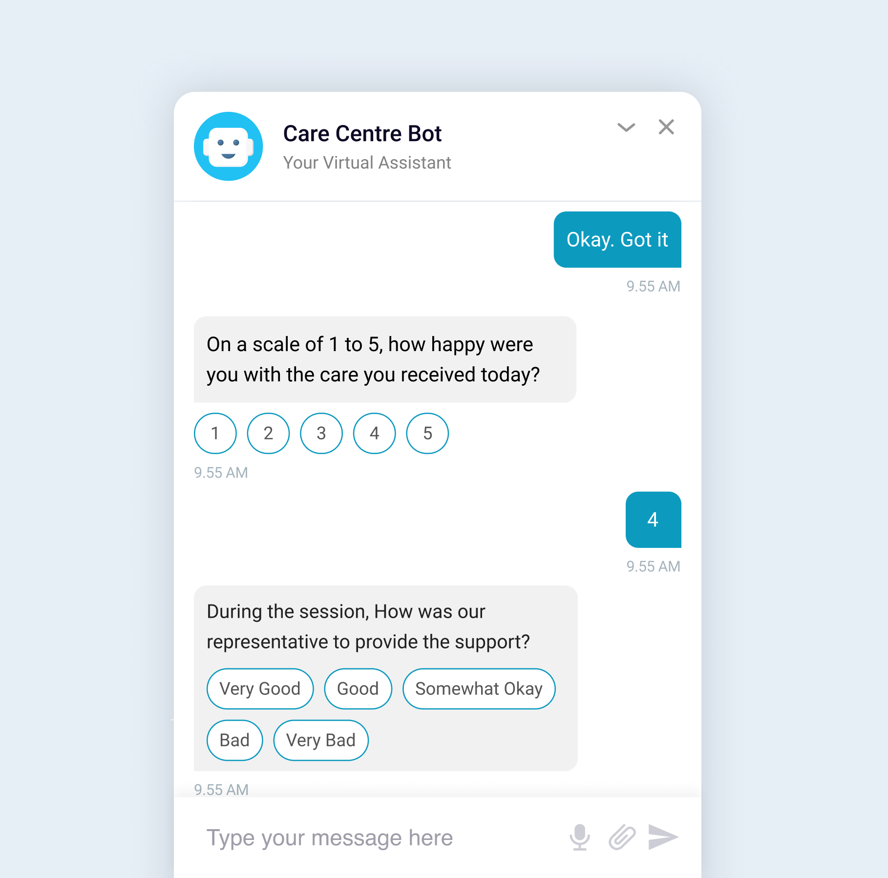 Feedback collection chatbot - chatbot for healthcare