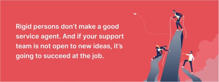 willingness to learn and improve in customer service