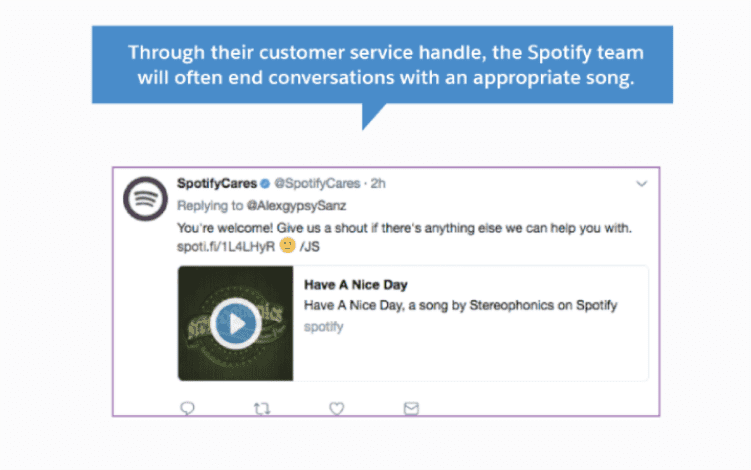 Spotify - Excellent Customer Service Example