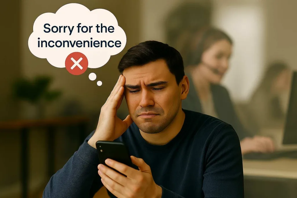 Why Do Customers Dislike “Sorry for the Inconvenience