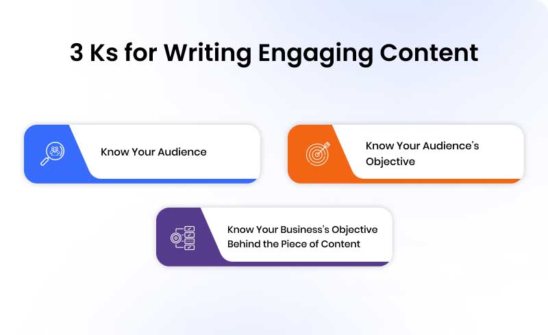 3 Ks for writing engaging content