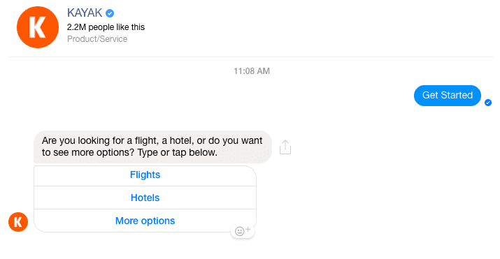 FB bot offers recommendations