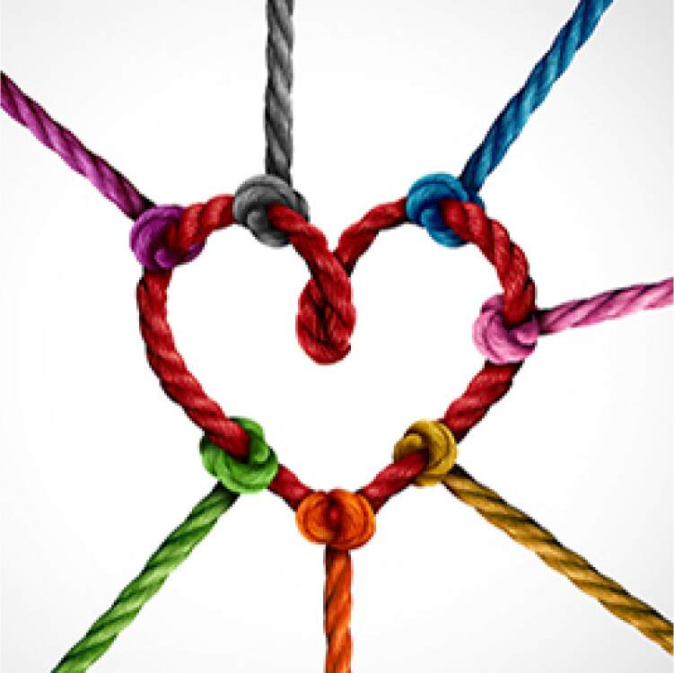 Ropes Forming Love to Symbolize Engaging Content