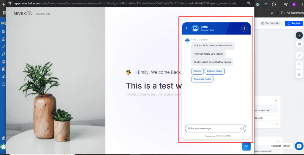 chatbot publishing