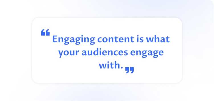 What is engaging content