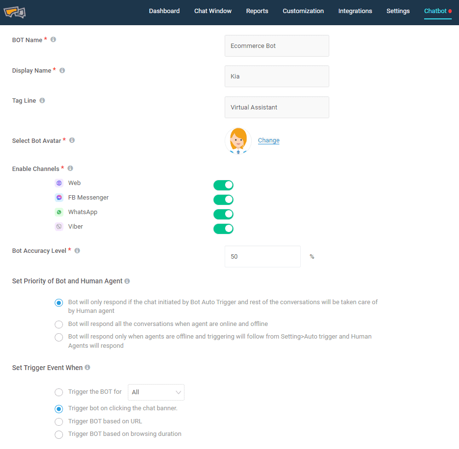 Customize-your-chatbot-window