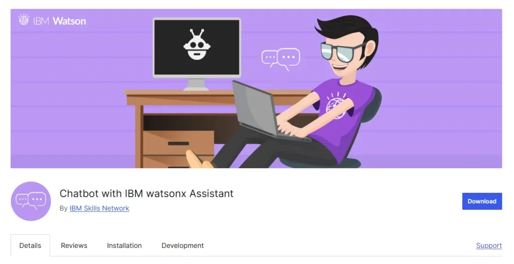 IBM Watson Assistant chatbot plugin