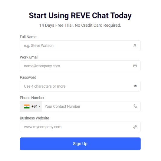 sign-up-with-REVE-chat-dashboard