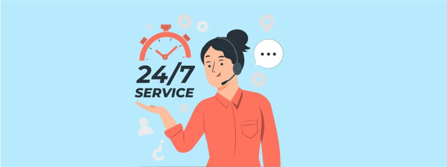 24 hour customer service