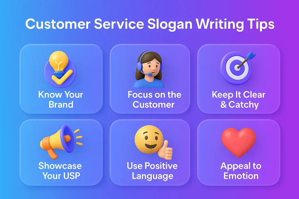 Tips to Write Excellent Customer Service Slogans