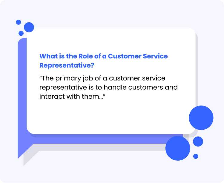 what is the role of a customer service representative