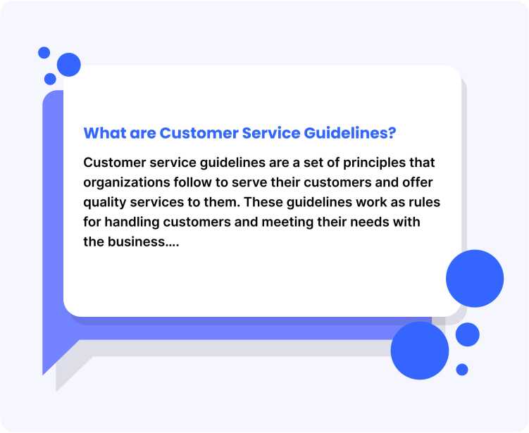 what_are_customer_service_guidelines
