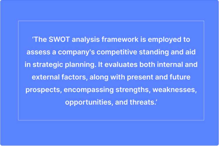 What is SWOT analysis 