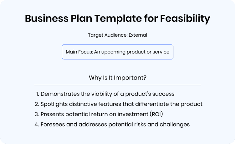business plan template for feasibility