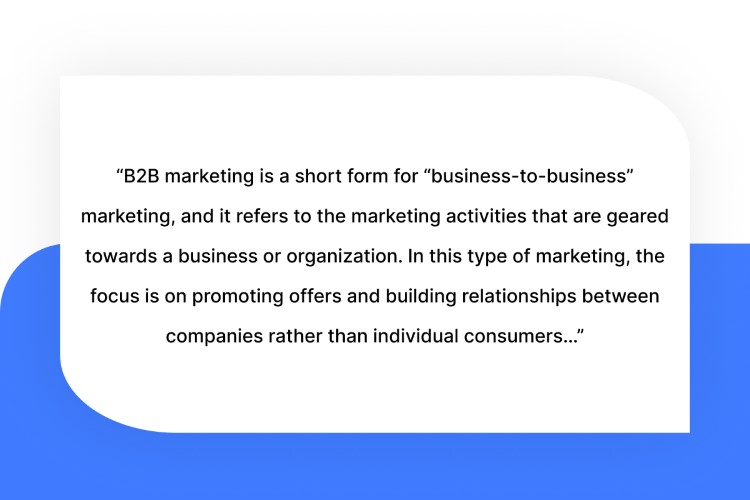 what-is-b2b-marketing-definition