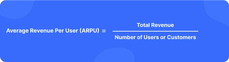 Average Revenue Per User Formula