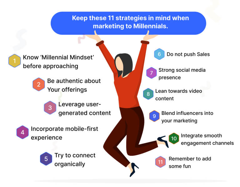 Understanding consumers' mindset makes marketing to millennials simpler. It doesn't have to be rocket science. Here are your 11 strategies for successful marketing campaigns. 