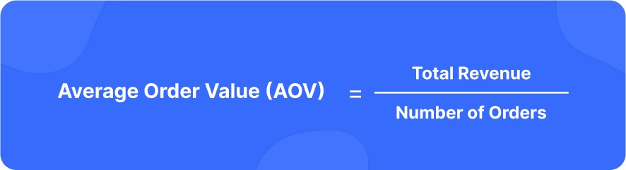 Average Order Value (AOV)