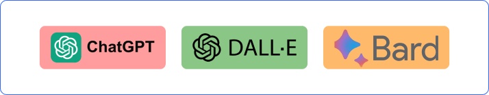 ChatGPT vs DALL-E, Bard