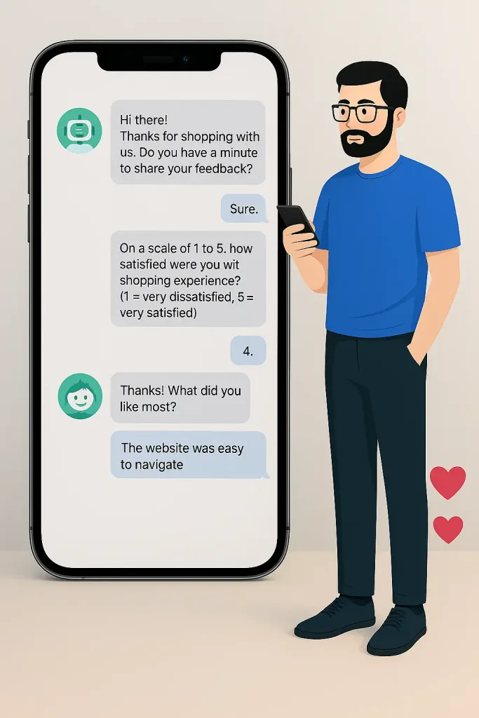 customer feedback collection with AI chatbot
