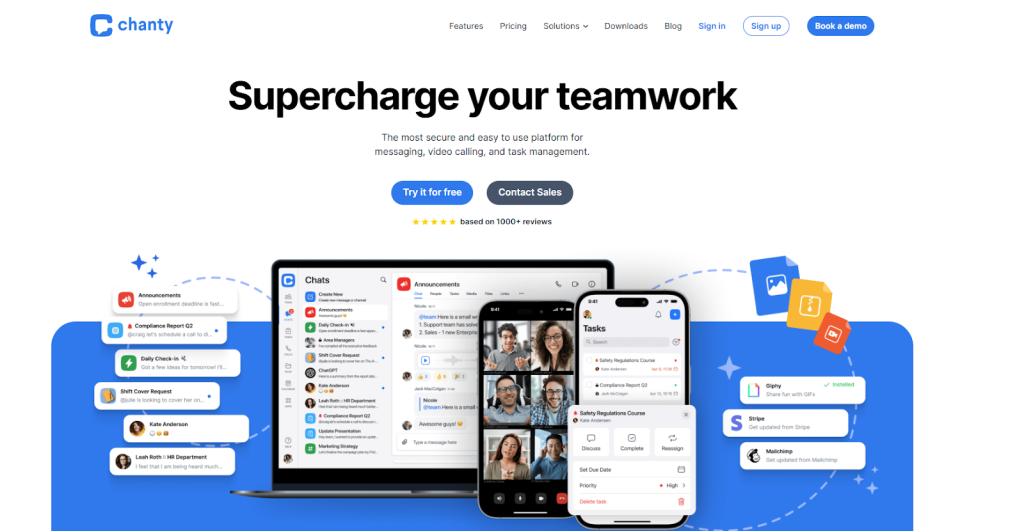 Chanty as the best instant messaging platform