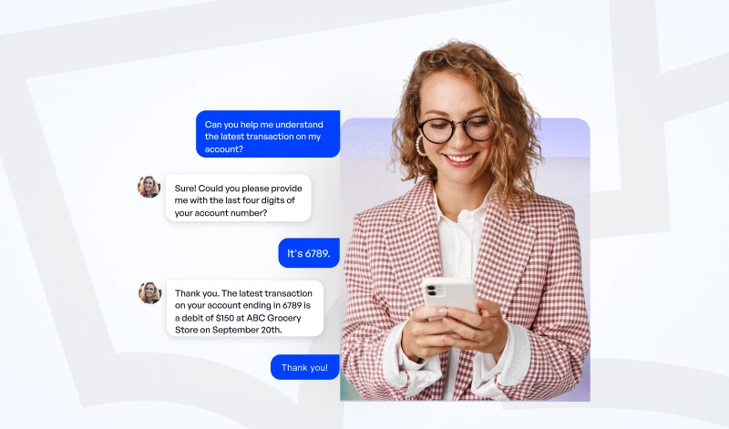 online and mobile support in bank