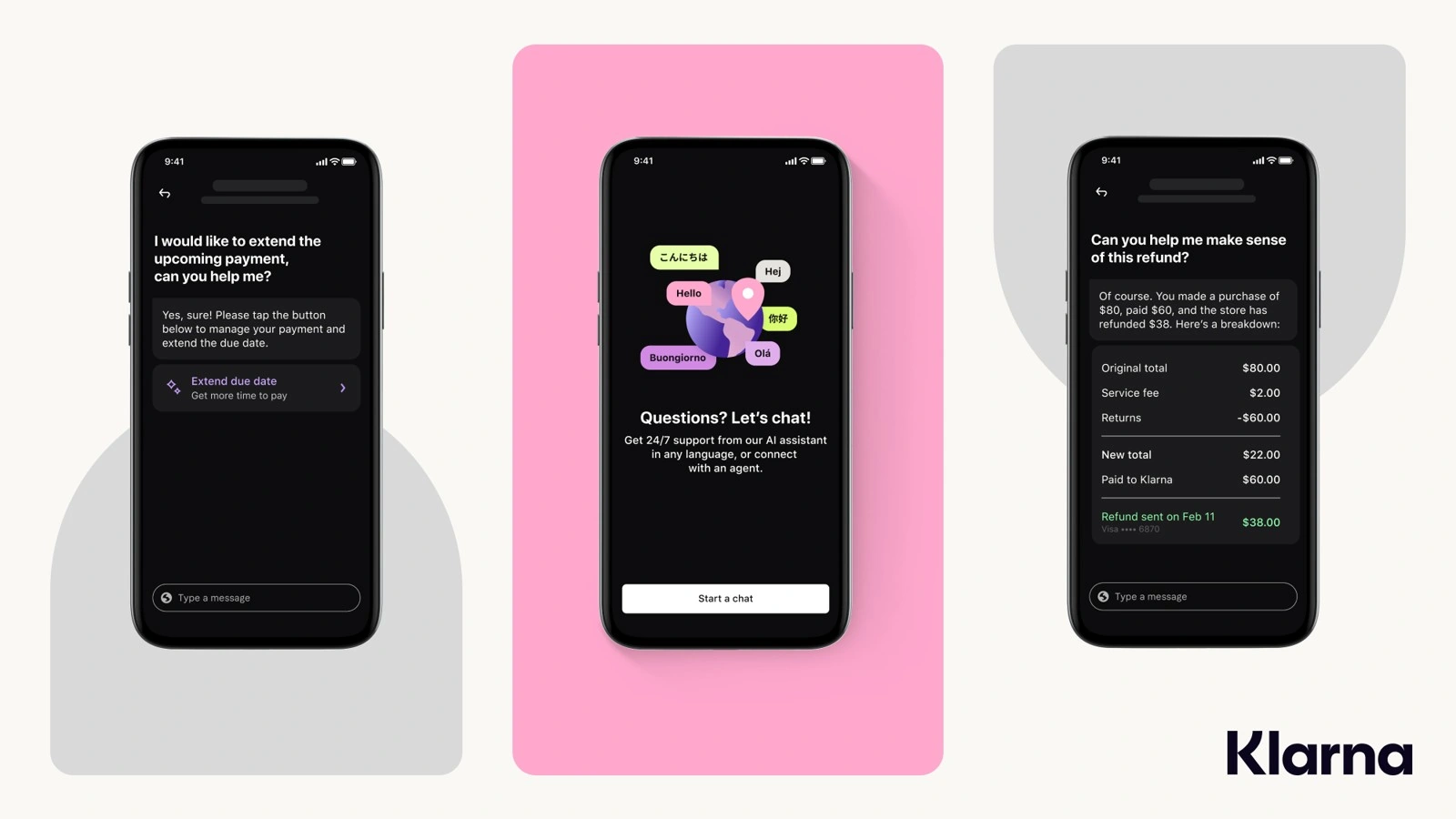 Klarna AI Support 