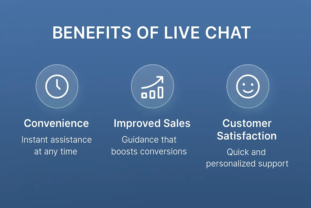 key benefits of live chat software