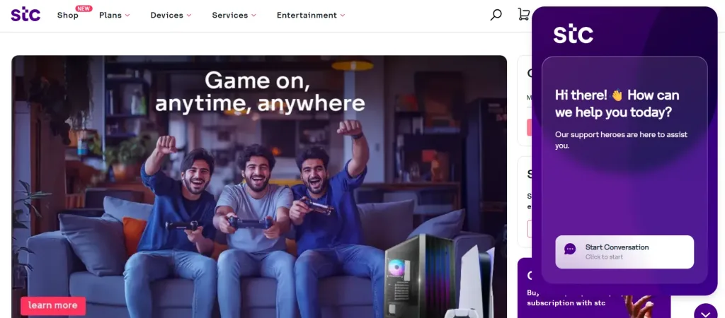 stc kuwait is using REVE chat ai chatbot