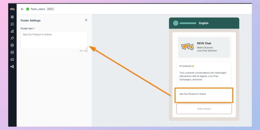 Add Footer Text